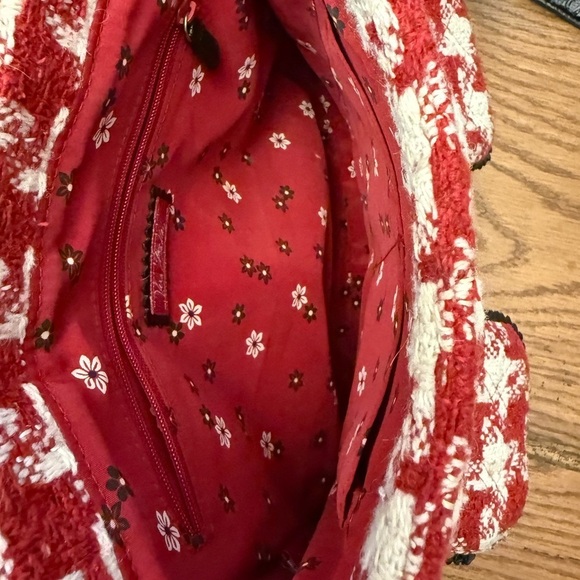 Rare Vera Bradley Red White Houndstooth
Saddle Bag Limited Edition main image 6
